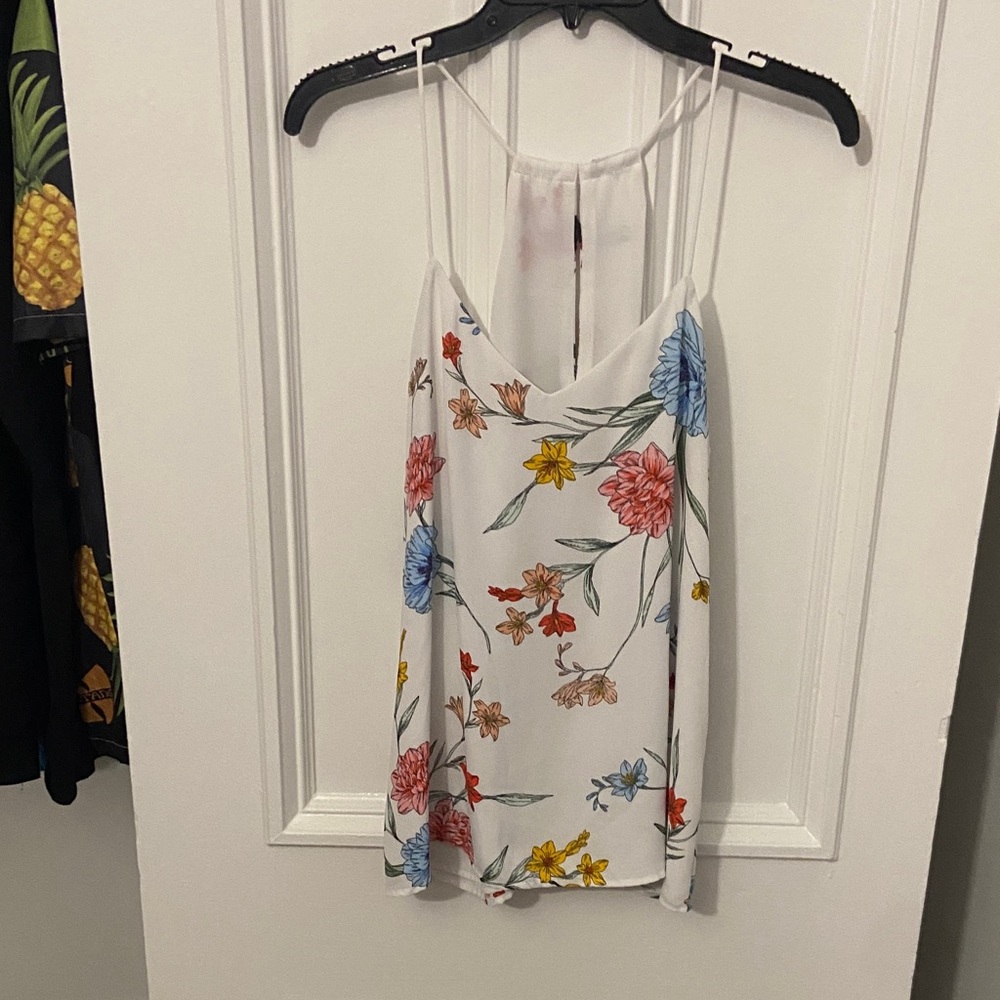 Express Floral Camisole with Spaghetti Straps